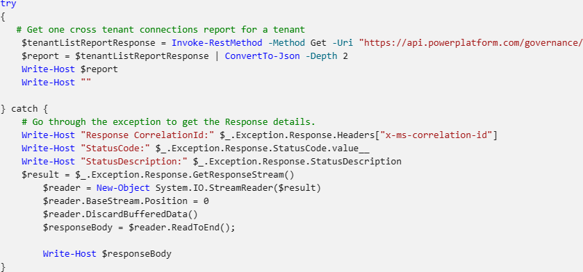 Cross-Tenant Usage Reporting using the Power Platform&nbsp;API